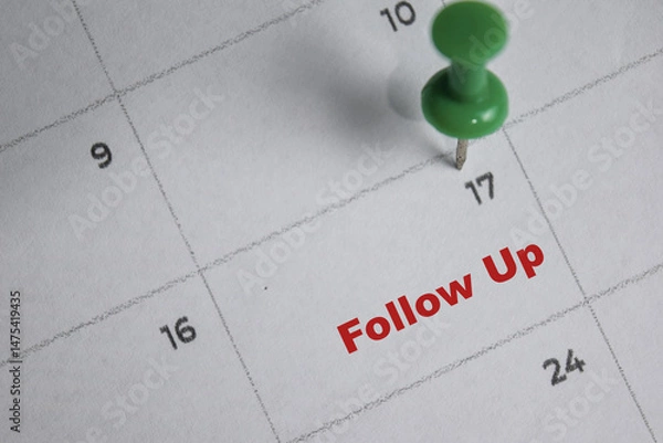 Fototapeta 17th day of the month. writing text Follow up on calendar date. Save the date. Day of the year concept.