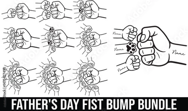 Obraz Father's Day fist bump Bundle