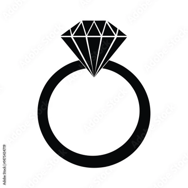 Fototapeta diamond engagement ring