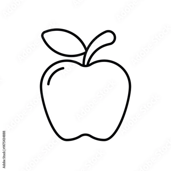 Fototapeta Apple Vector icon