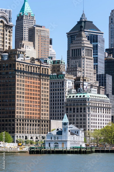 Obraz Historic Lower Manhattan Skyline from the Water