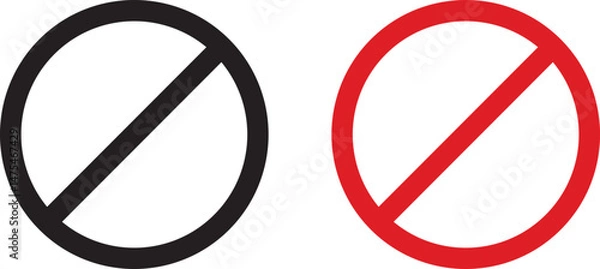 Fototapeta do not enter sign, hand stop sign, no entry symbol, prohibition sign, no entry restriction sign. Not Allowed stop sign, Prohibition sign or stop sign illustration transparent background