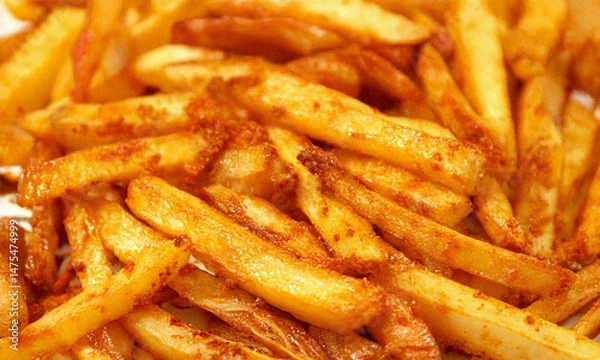 Fototapeta plate of fries