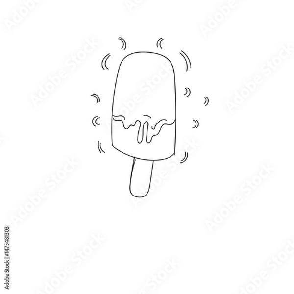 Obraz Sweet candy. Candy illustration. Cute hand drown. element for prints, cards, invitation, flyer and poster.