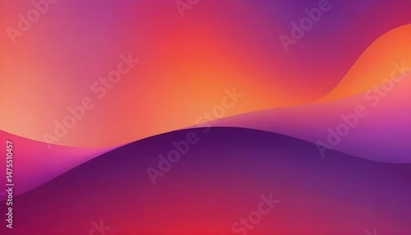 Fototapeta An eye-catching abstract design features a colorful gradient of warm colors with wavy lines.