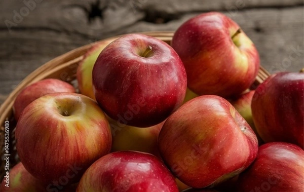 Fototapeta Fresh Red Apples Close Up