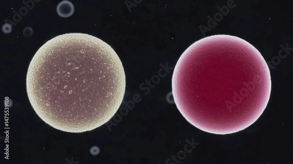 Fototapeta Microscopic Cell Structures with Closeup.