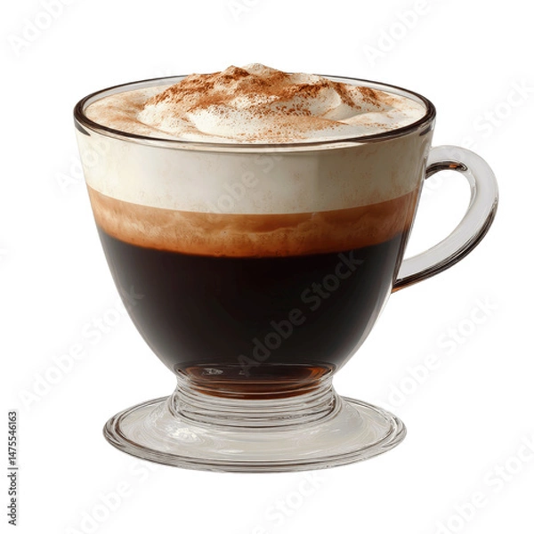 Obraz Viennese Coffee with Whipped Cream and Cinnamon