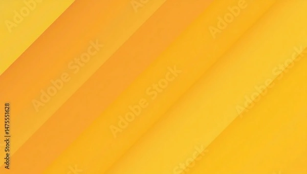 Fototapeta Abstract yellow and orange warm tone background with simply curve lines lighting element vector for presentation design
