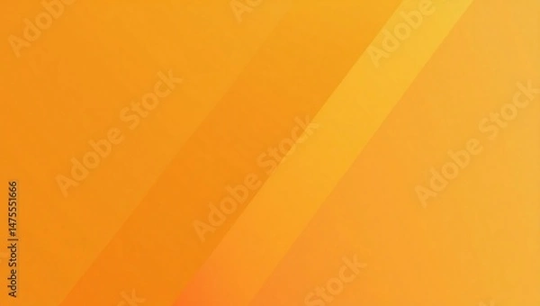 Fototapeta Abstract yellow and orange warm tone background with simply curve lines lighting element vector for presentation design

