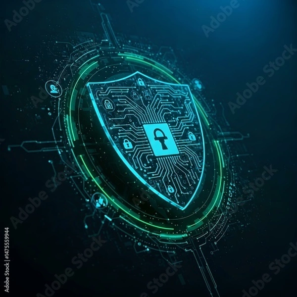 Obraz Cyber security shield 