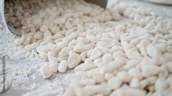 Fototapeta Bacteria Growth on Contaminated Food Surface with Macro Photography