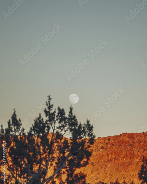 Obraz sunset over the mountains