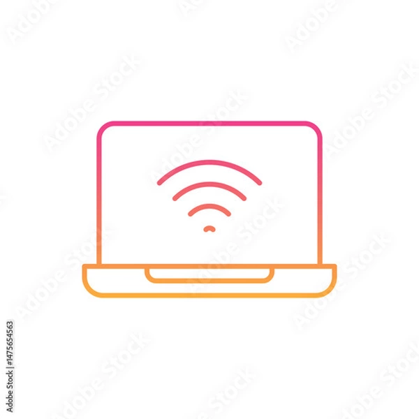 Fototapeta Laptop Icon vector