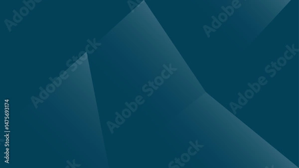 Obraz Abstract Geometric Blue Green with Light Effect