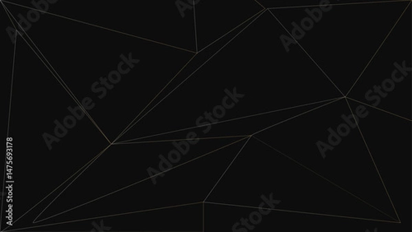 Obraz Dark Abstract with Minimalist Geometric Line Pattern