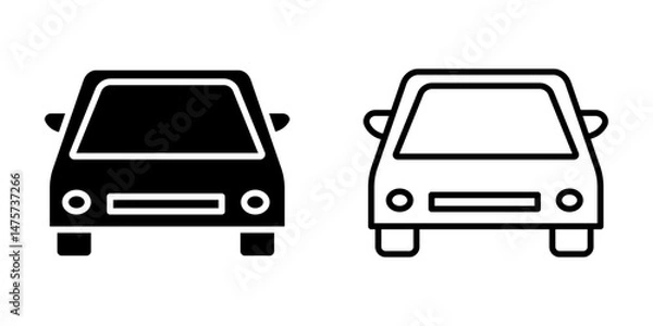 Fototapeta Car icon on white background