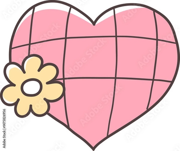 Fototapeta Spring Elements Hand Drawn Doodle Design
