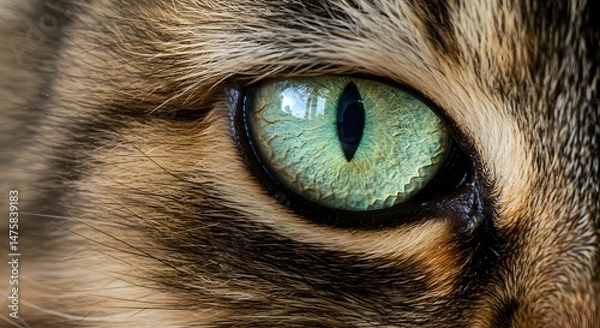 Obraz Cats eye closeup detail portrait