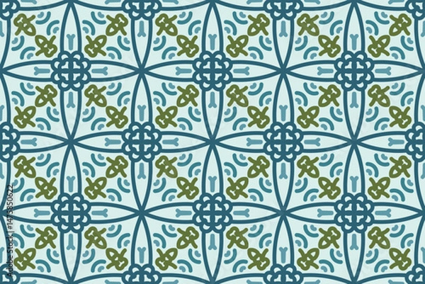 Obraz Abstract seamless arabian style pattern vector background