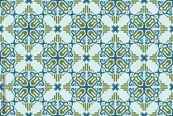 Obraz Abstract seamless arabian style pattern vector background
