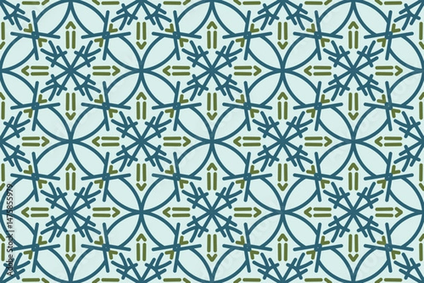 Obraz Abstract seamless arabian style pattern vector background