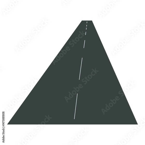 Fototapeta road transparent background element