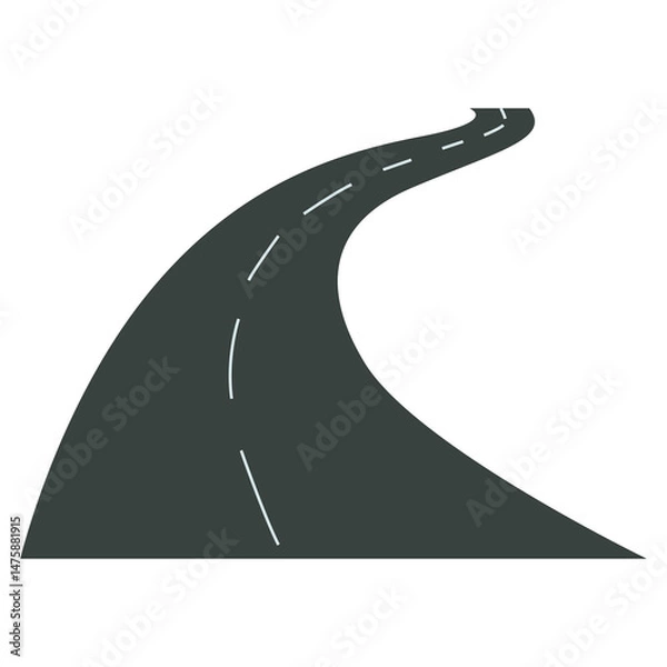Fototapeta road transparent background element