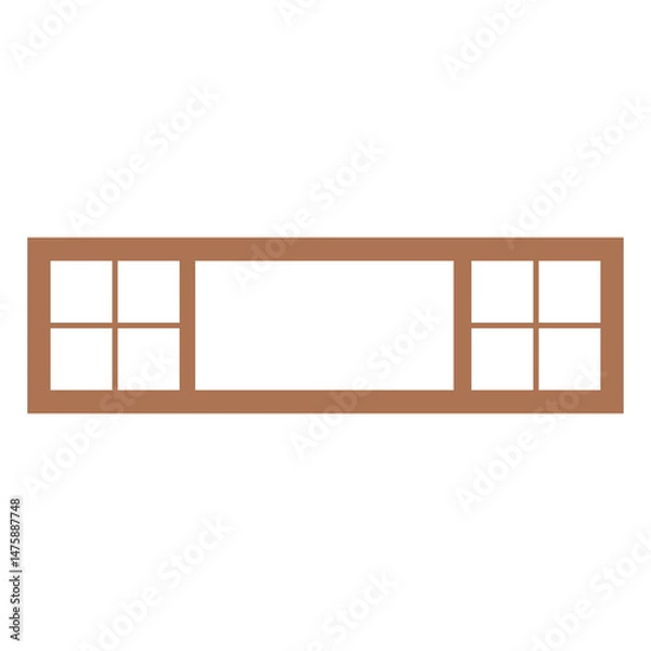Fototapeta window transparent background element