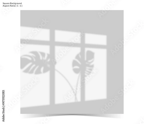 Obraz VECTOR ILLUSTRATION OF AESTHETIC SHADOW OVERLAY WITH EARTHY TONES AND CALM COLOR ATMOSPHERE ON SQUARE BACKGROUND 29