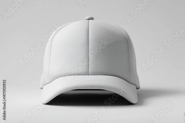 Fototapeta 3D rendered cap mockup with blank area for your custom branding or design.