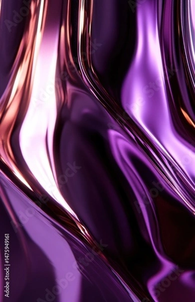 Fototapeta Holographic Abstract 3D Background – Luxury Fluid Crystal Design