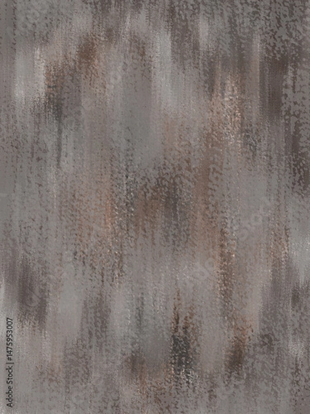 Fototapeta Abstract grunge texture with vertical brush strokes in brown and gray tones, artistic rough painted background