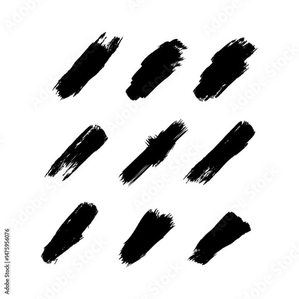 Obraz Brush strokes background collection