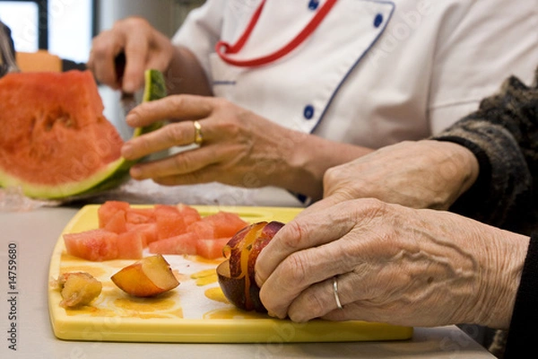 Obraz les grands-mère cuisinent