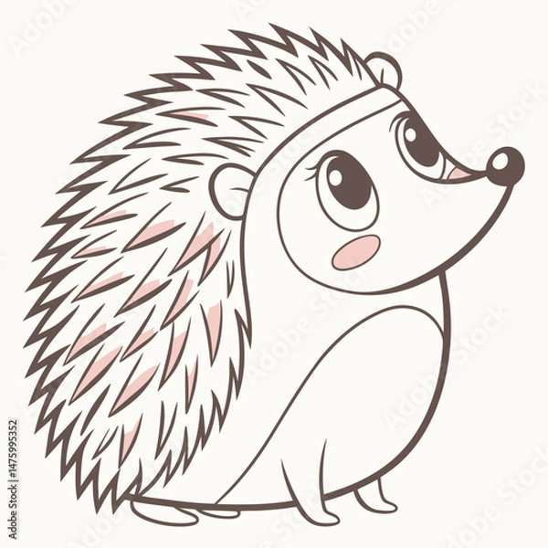 Fototapeta A vector of  a Hedgehog
