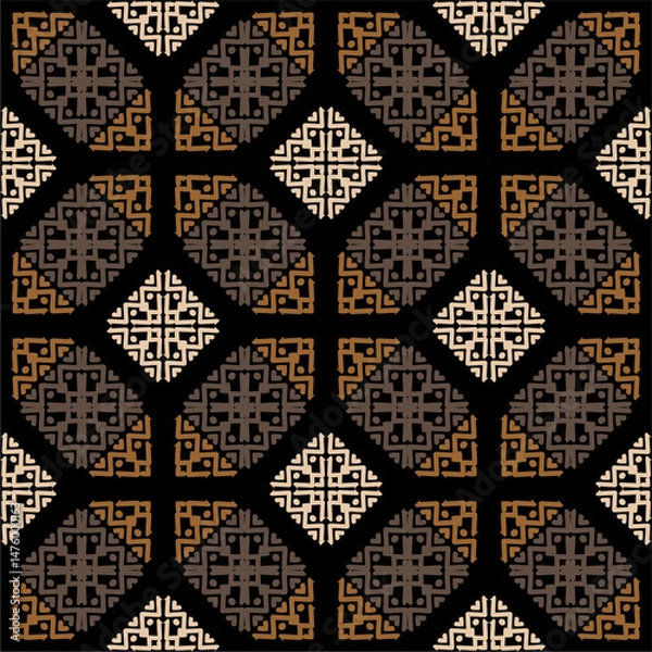 Obraz Beautiful ethnic fabric patterns designed to inspire your creative activities, vector backgrounds.