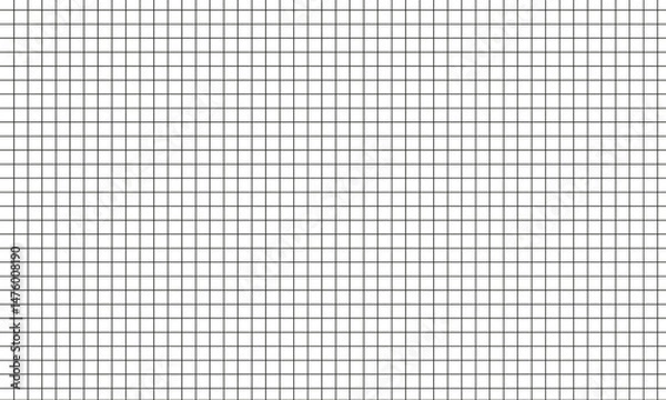Fototapeta Design background with abstract grid. Vector illustration. Black and white blueprint grid. Sheet blank, template