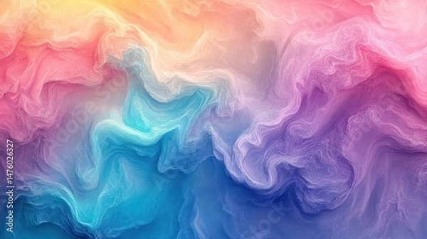 Fototapeta Abstract Colorful Swirls: A Dreamlike Tapestry of Hues