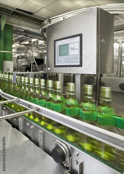 Obraz linia do butelkowania