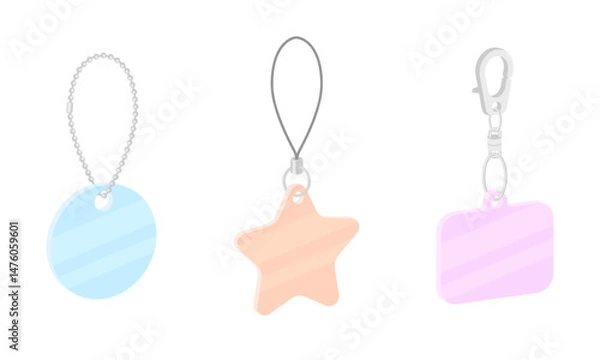 Obraz キーホルダーのイラスト