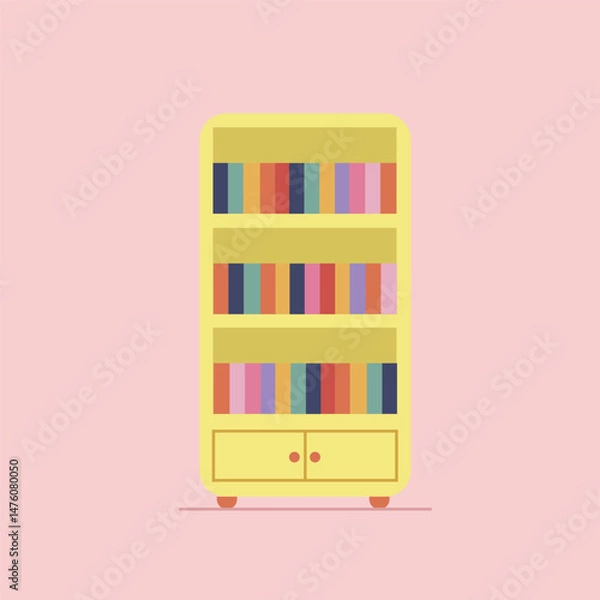Obraz Bookcase illustration