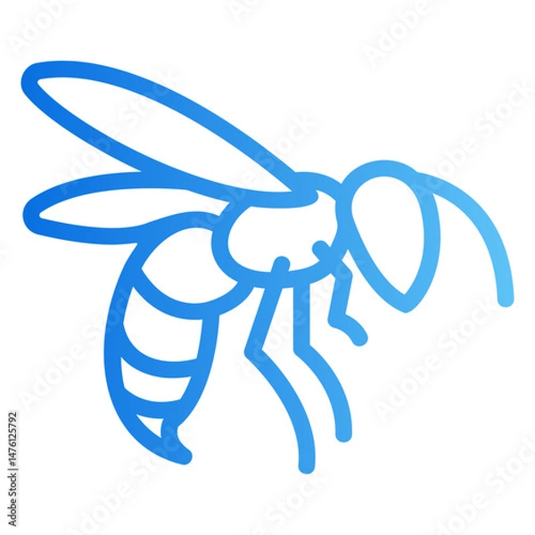 Obraz wasp Gradient icon