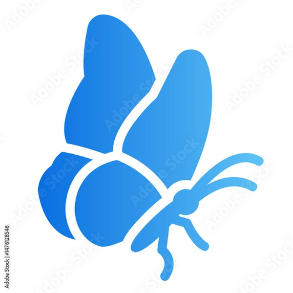 Obraz butterfly Gradient icon