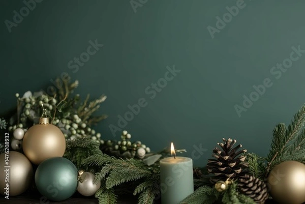Fototapeta vibrant picture of festive product backdrop with design space