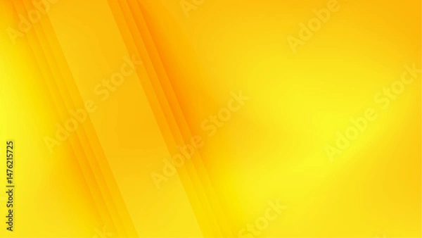 Obraz Vibrant Yellow Abstract Background with Light Gradient Streaks