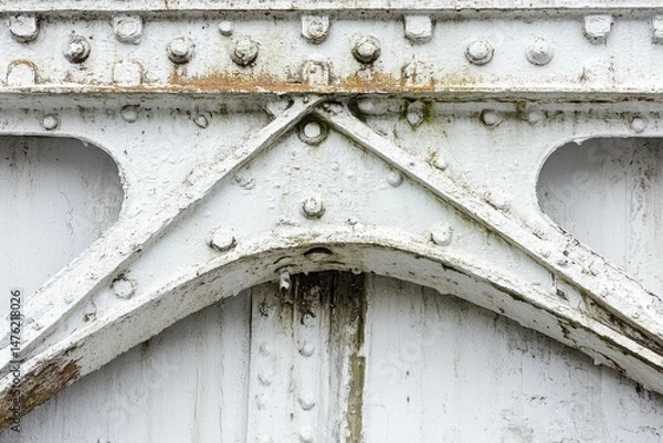 Fototapeta ultra quality image of low angle of concrete structure in the city with copy space