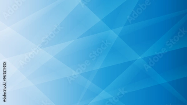 Obraz Blue Abstract Polygon Background with Light Gradient Overlay