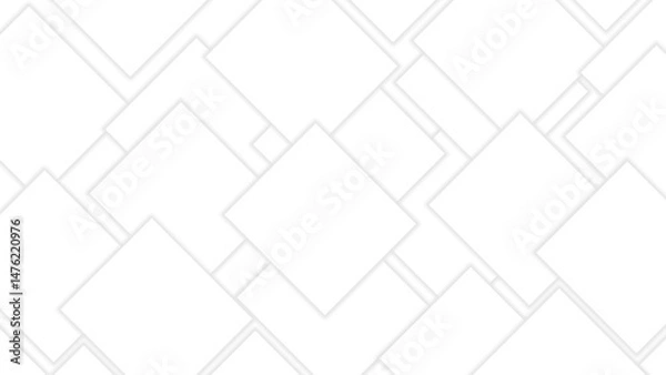 Obraz Abstract Geometric White Square Pattern Background