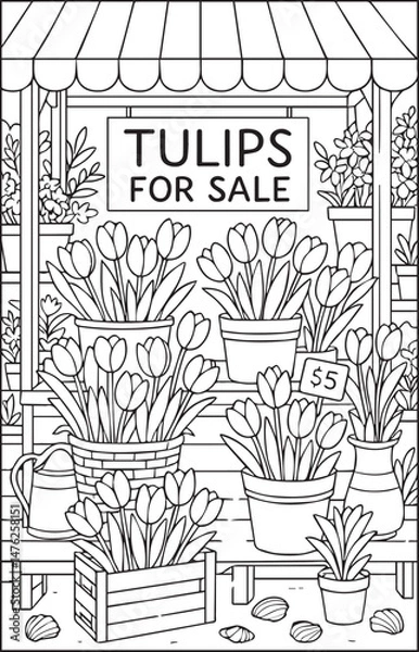 Obraz Coloring Florist